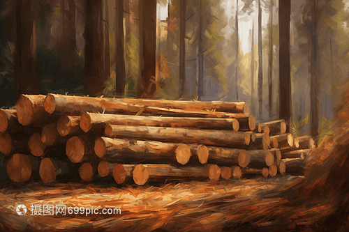 木材行業法規插畫